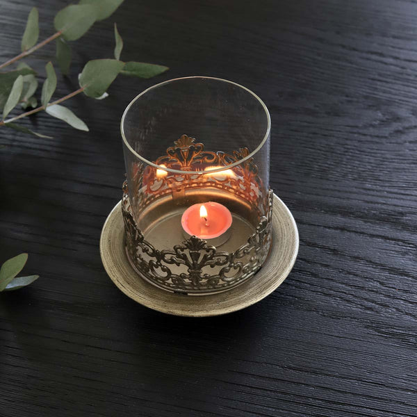 small filigree candle holder