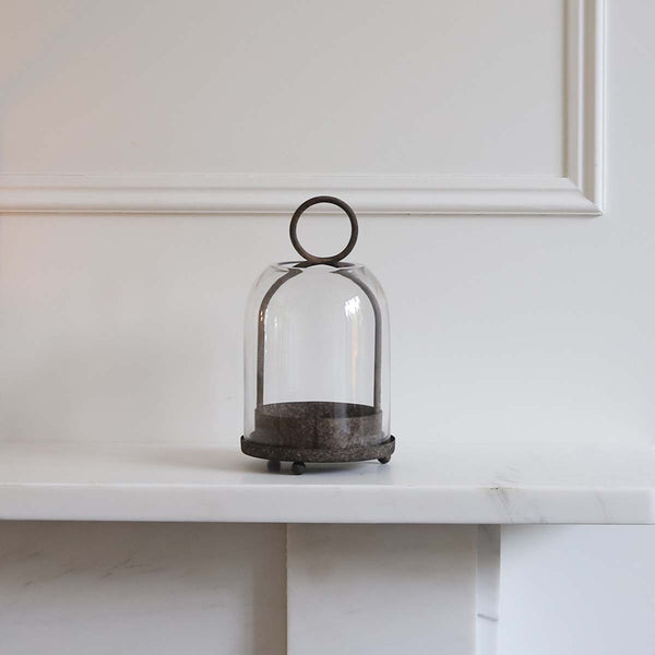 small lulu glass dome tealight holder
