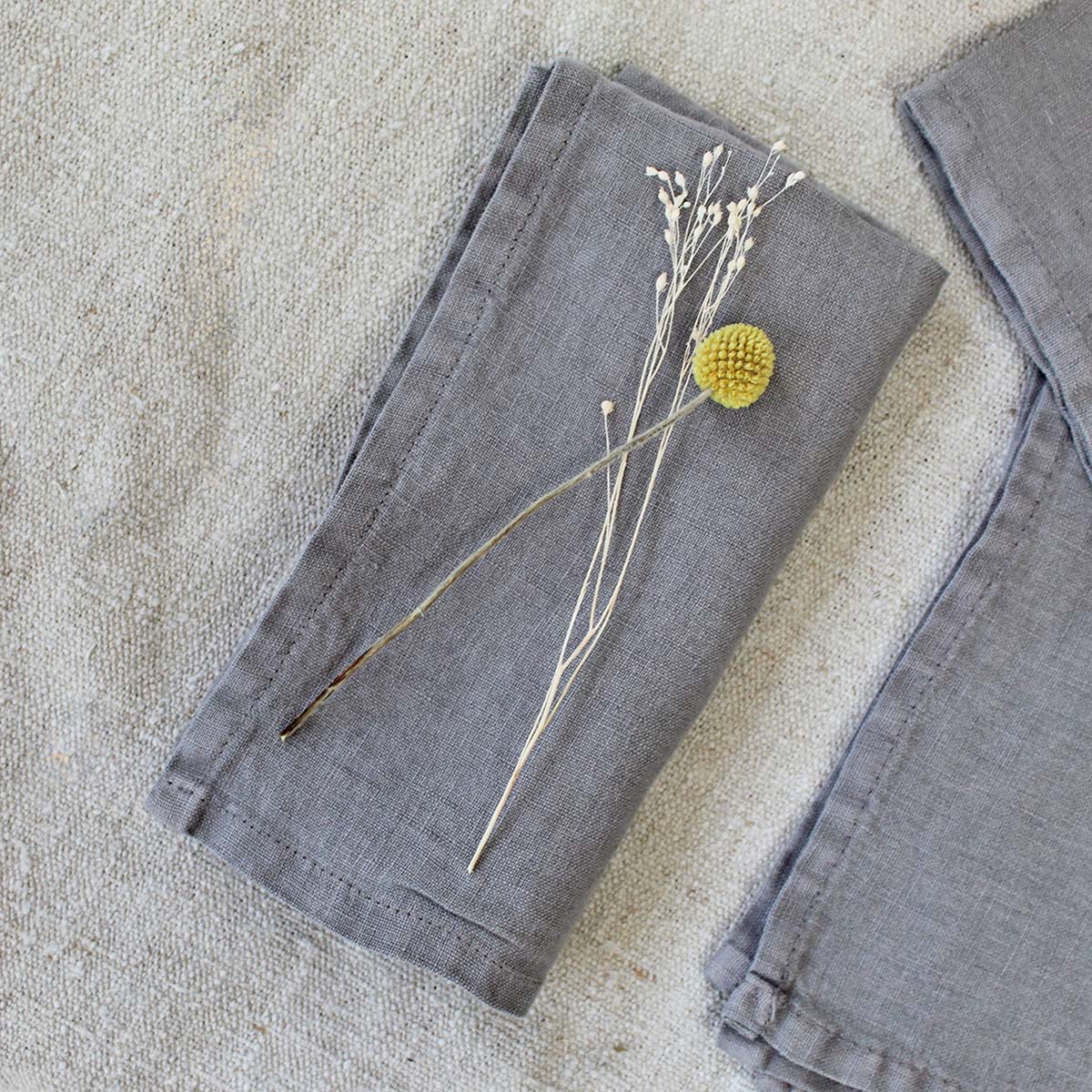 LIGHT GREY LINEN NAPKIN BIGGIE BEST