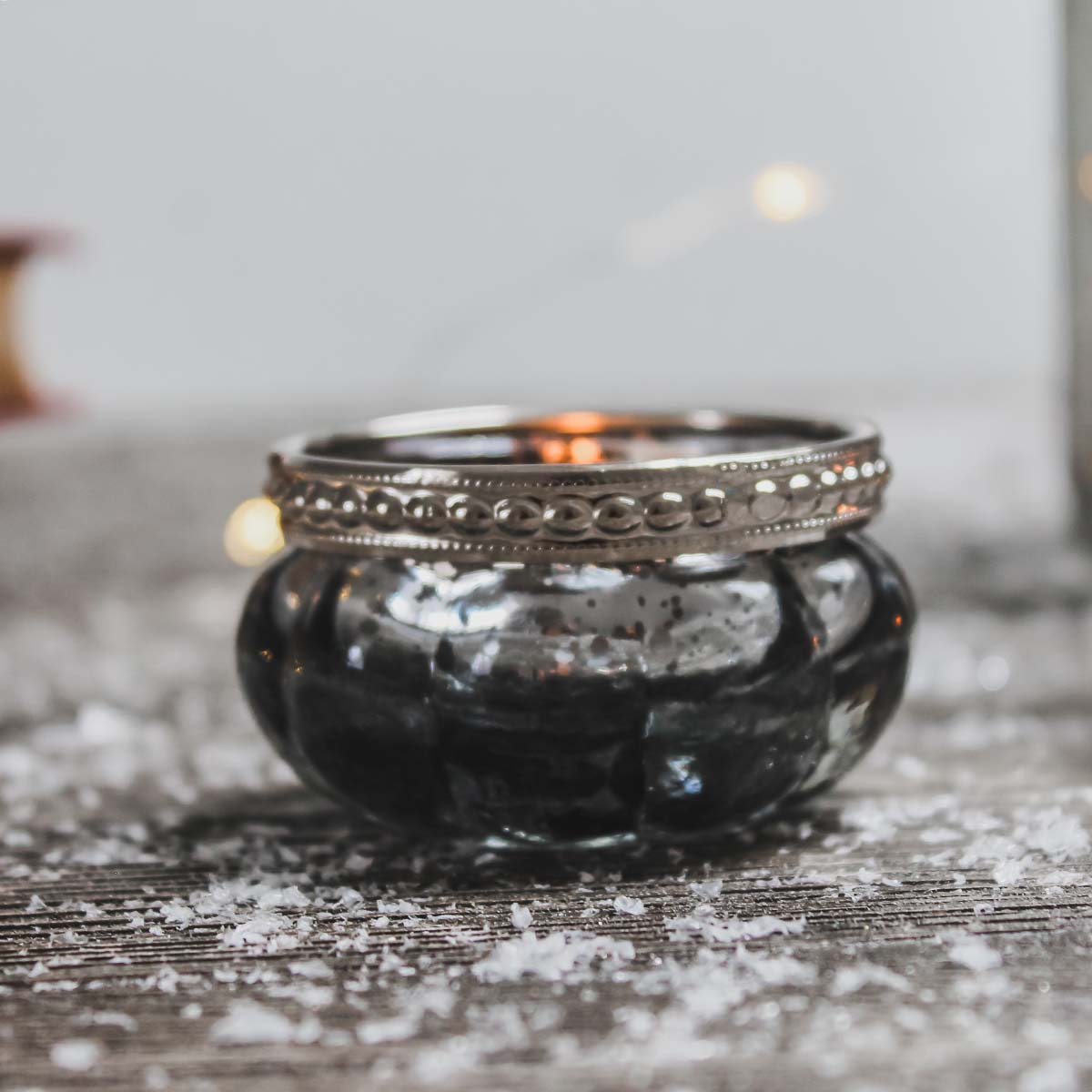 Queen Ann Small Glass Pot, Grey BIGGIE BEST