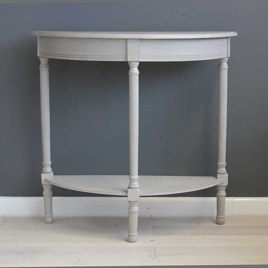 VENICE HALF MOON TABLE SOFT GREY BIGGIE BEST