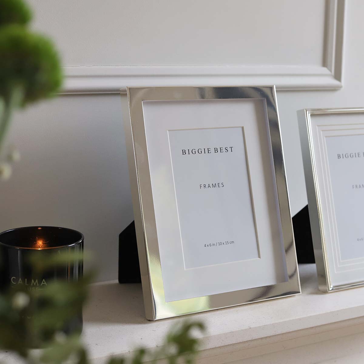 4X6 WIDE BORDER SILVER FRAME BIGGIE BEST