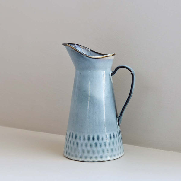 Beautiful ceramics which will grace any table or eating area. Mix and match with other piece to create interest. This traditionally shaped pitcher would look great on a table or even on a console table with some flowers in.