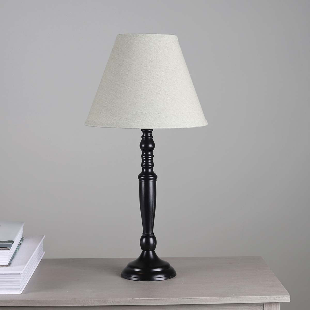 KEANE SMALL BLACK METAL BASE & SHADE SET BIGGIE BEST