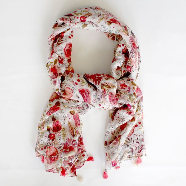 a lovely bright and cheery scarf to brighten up and outfit 