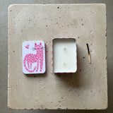 pink cat scented candle tin