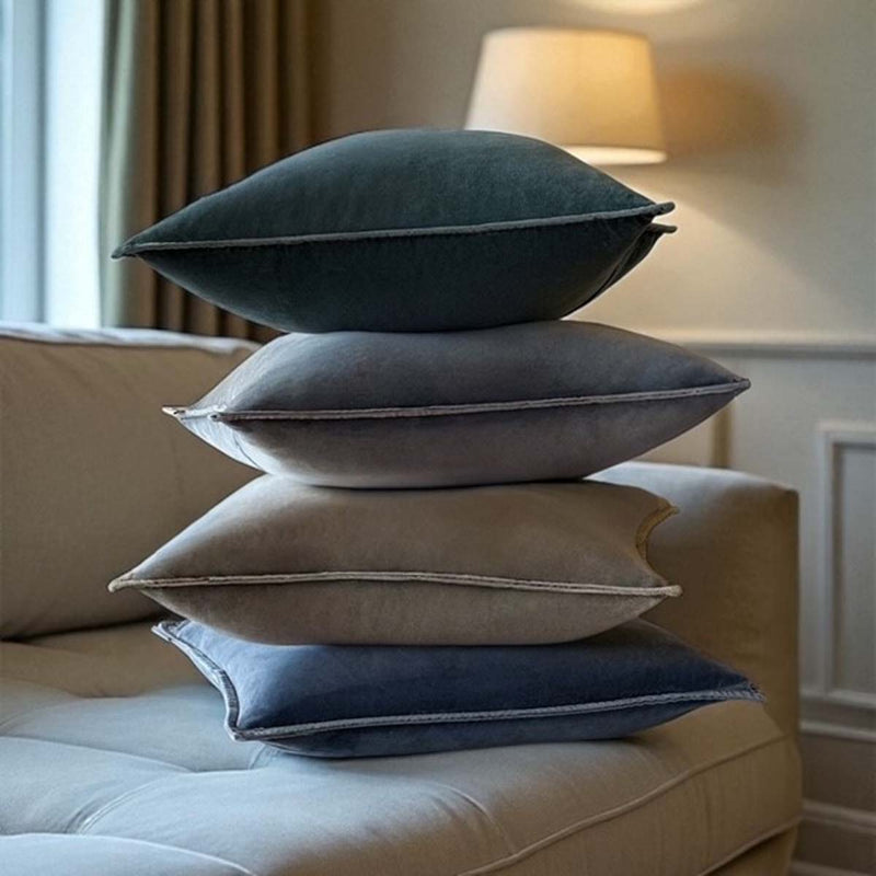 PACIFIC GREEN STONEWASHED VELVET CUSHION MD