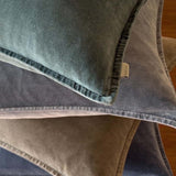 PACIFIC GREEN STONEWASHED VELVET CUSHION MD