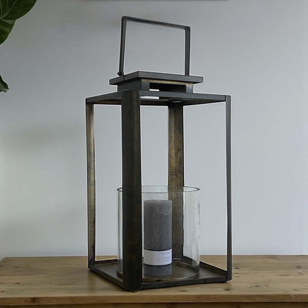 Medium grand aged ludi lantern 39cm