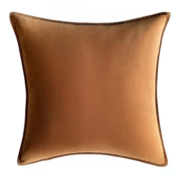 BROWN SUGAR STONEWASHED VELVET CUSHION MD