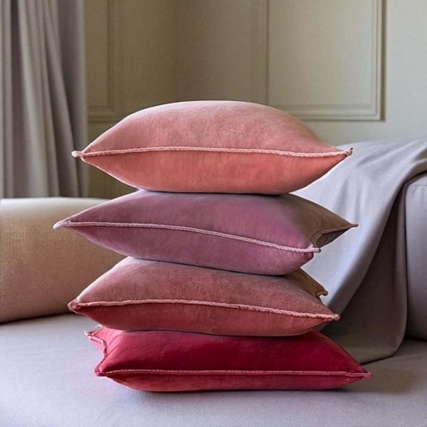 Rust velvet cushion 50x50cm MD