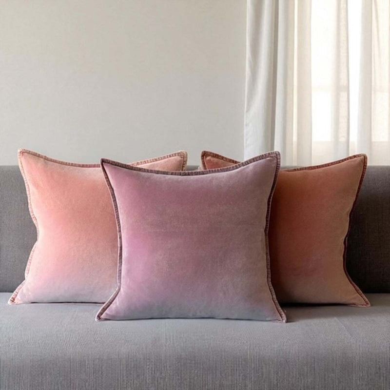 Rust velvet cushion 50x50cm MD