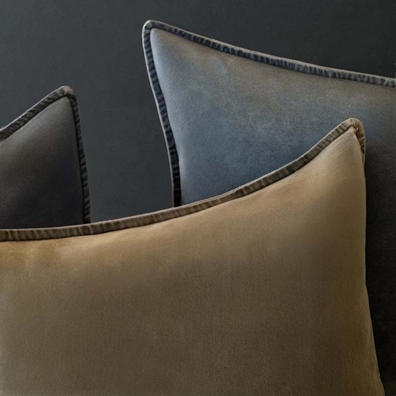 FALL LEAF VELVET STONEWASHED CUSHION MD