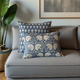 Thistlewick ocean blue cushion