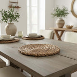 Round natural placemat Set of 2
