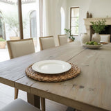 Round natural placemat Set of 2
