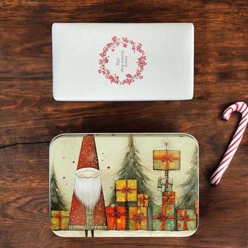 Nordic Santa soap tin