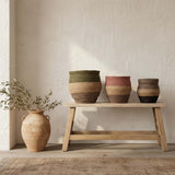 Set of 3 Sambat colourful baskets