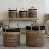 Set of 5 Huy baskets ( plastic lined )
