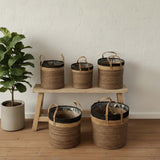 Set of 5 Huy baskets ( plastic lined )
