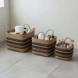 Set of 3 Udam square baskets