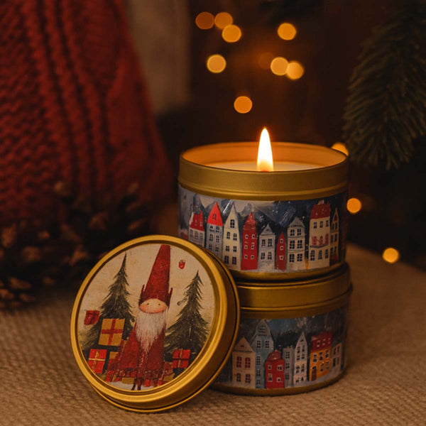 nordic santa xmas scented tin candle