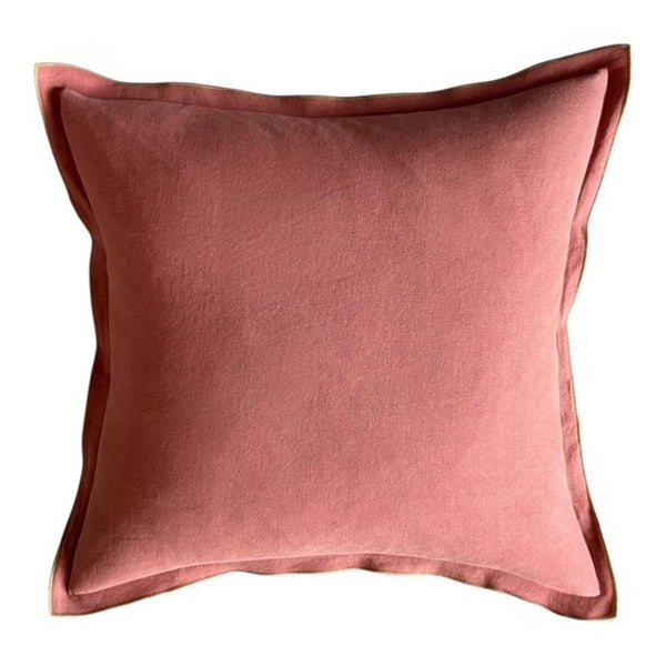 Rust /tobacco  linen mix cushion 50x50cm MD