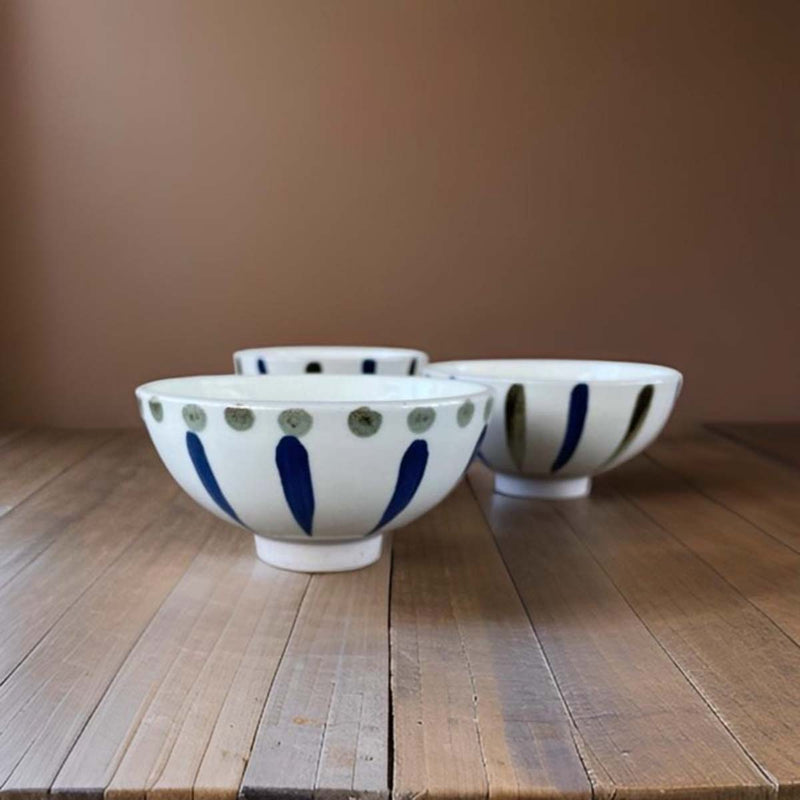 12CM DOTTY BLUE BOWL