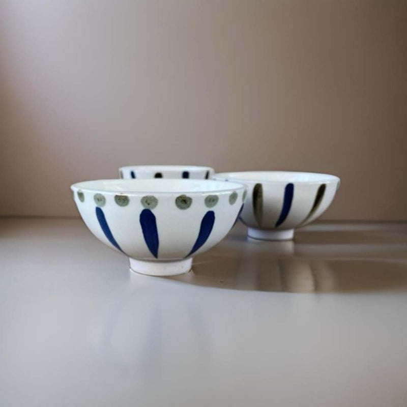 12CM DOTTY BLUE BOWL