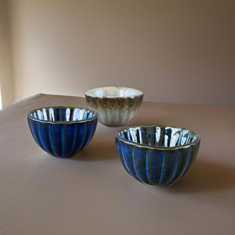 7CM SCALLOPED DISH - NIGHT - SET OF 2