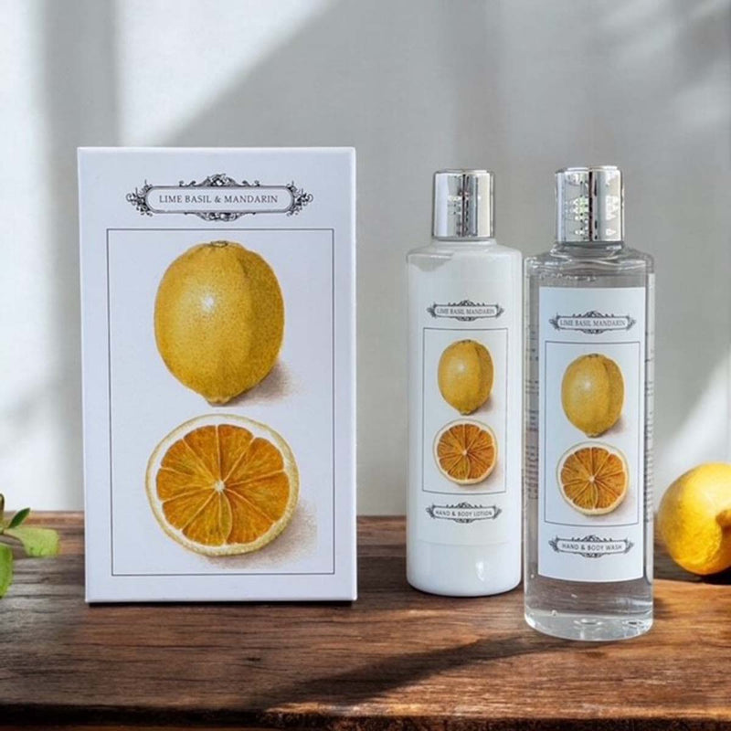 Bath Gift Set : Lime/Basil & Mandarin