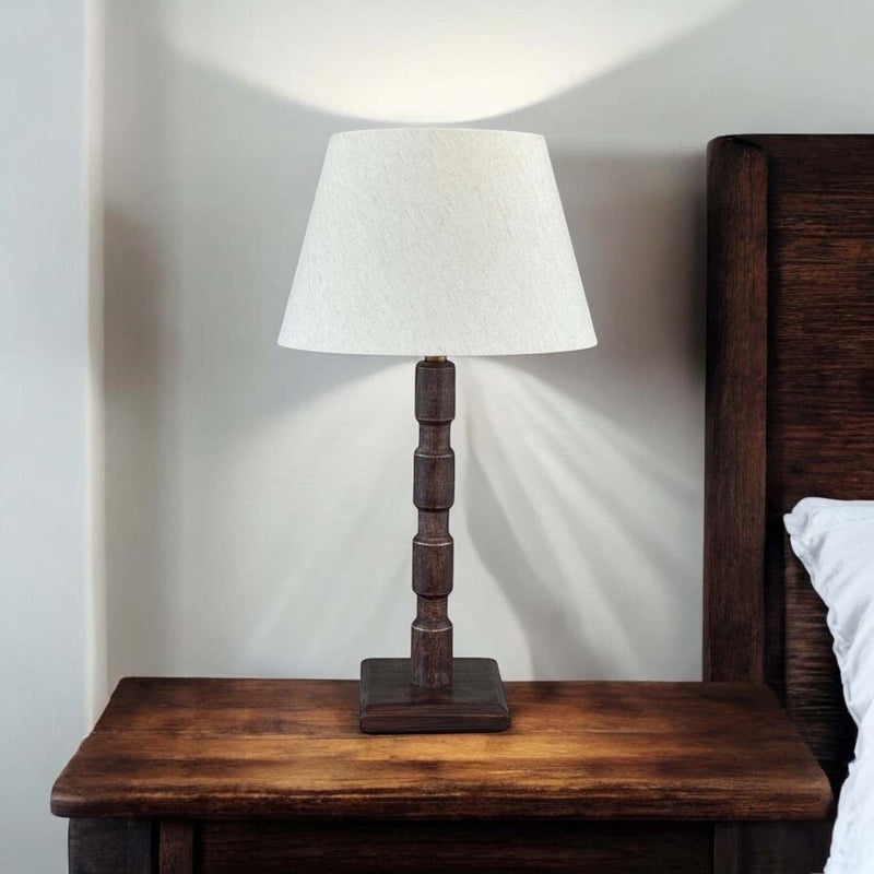 Gustav bedside base & nat shade set