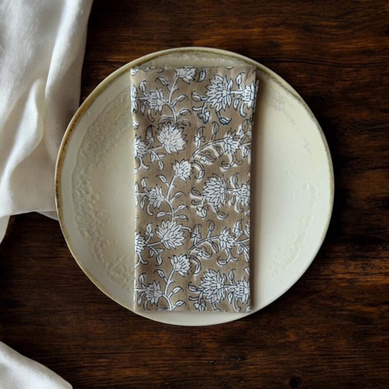 soft ochre napkins set/4