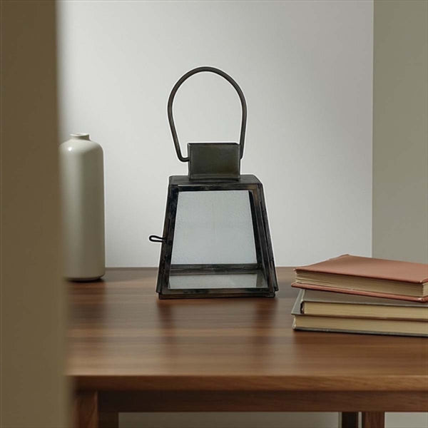 Small aged rixi lantern 10cm