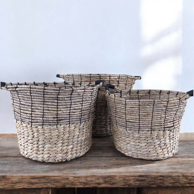 set of 3 bagus baskets