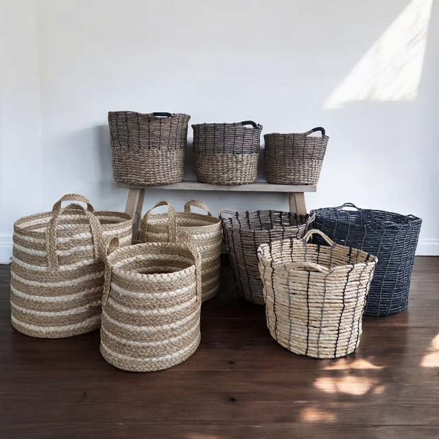 set of 3 bagus baskets