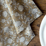 soft ochre napkins set/4
