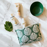 green weekend bag set