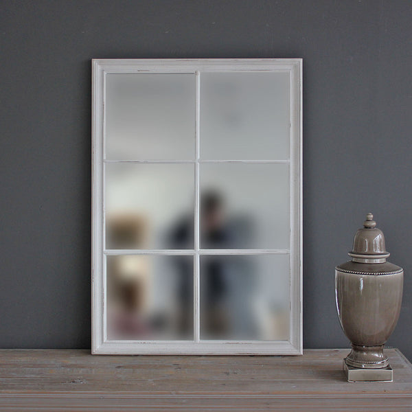 Medium ant white window mirror (W)