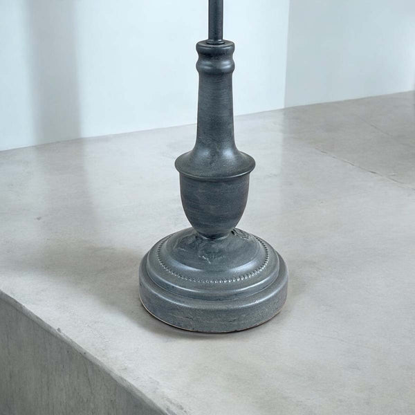 Black tall metal base & black shade set (W)