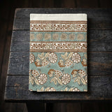 TURQUOISE / BROWN PRINTED TBL CLOTH
