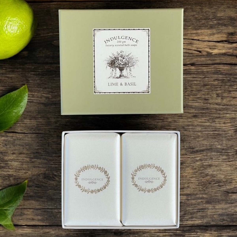 Soap box set of 2 :Lime Basil