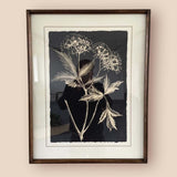 BLACK RETRO FLORAL WALL ART A