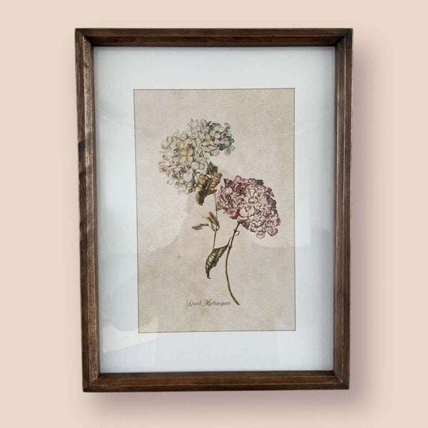 VINTAGE HYDRANGEA WALL ART C