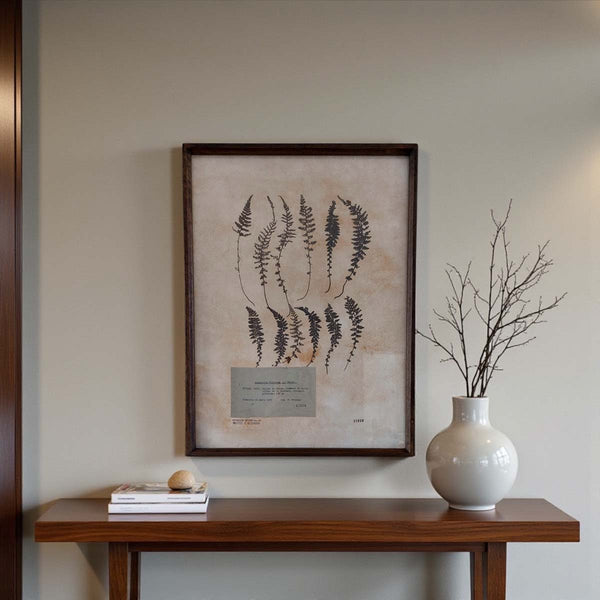 Aged foliage wall art -A