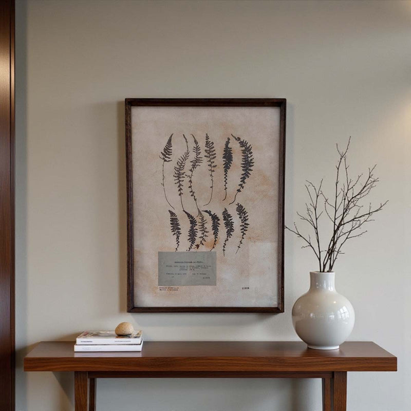 Aged foliage wall art -A