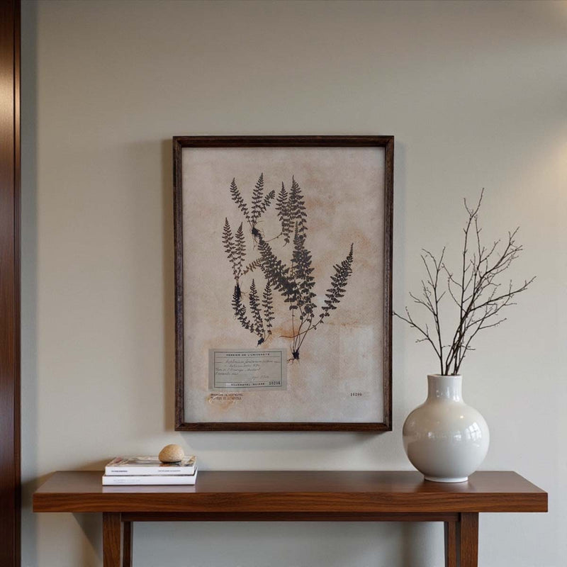 Aged foliage wall art -F