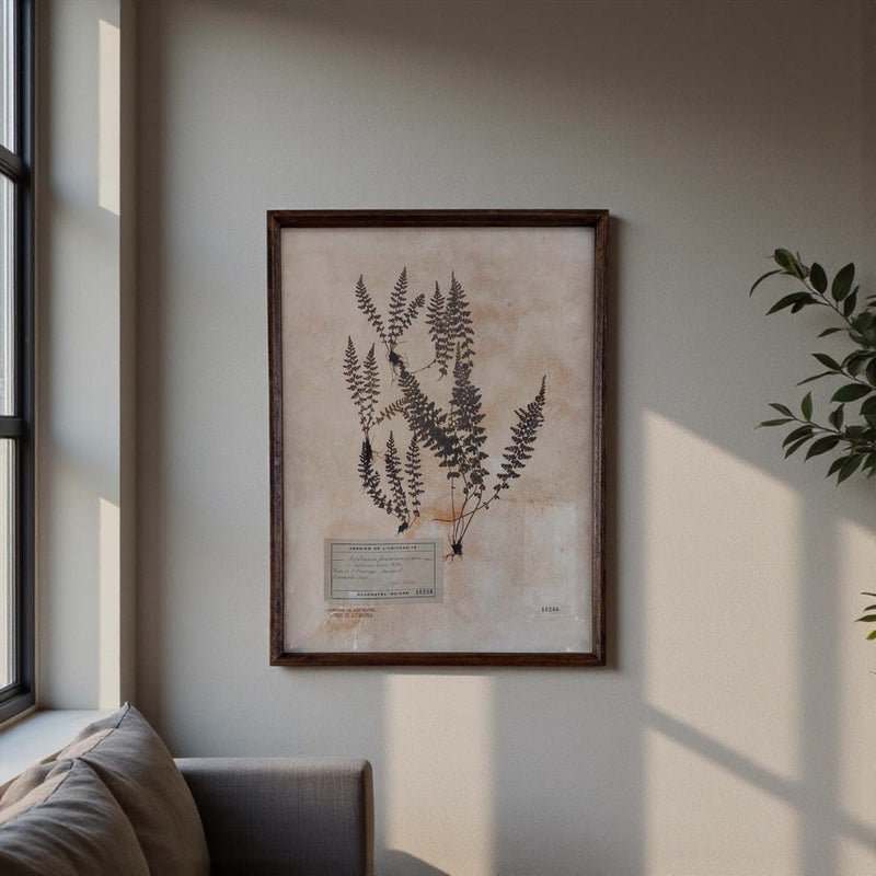 Aged foliage wall art -F
