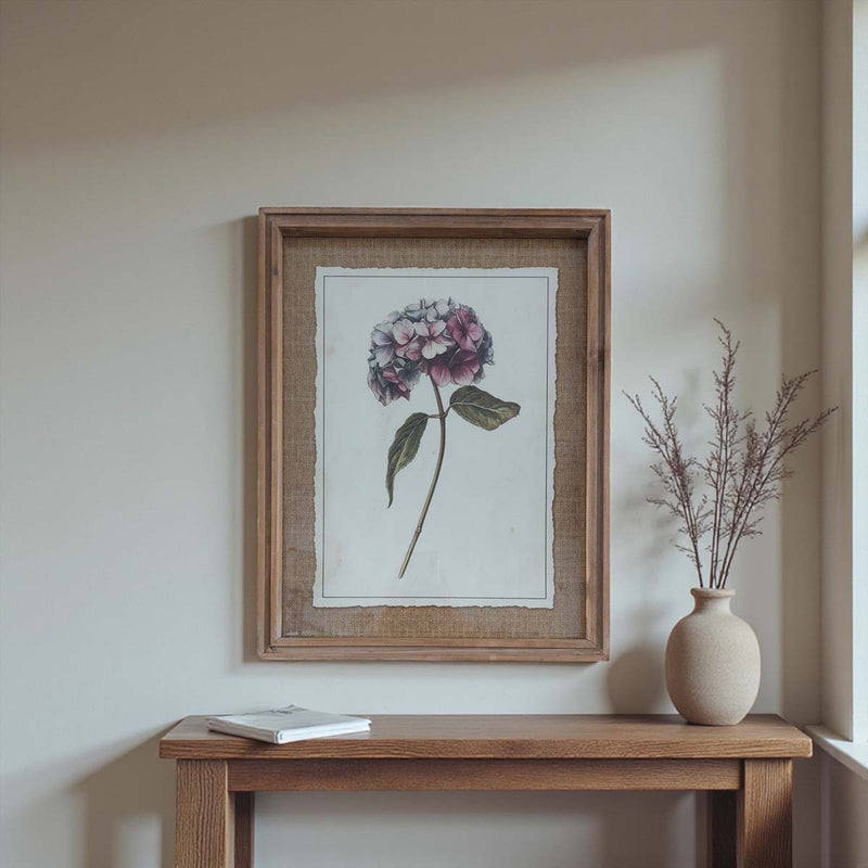 Classic hydrangea wall art -F
