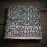GREEN /PNK PRINTED TABLE CLOTH